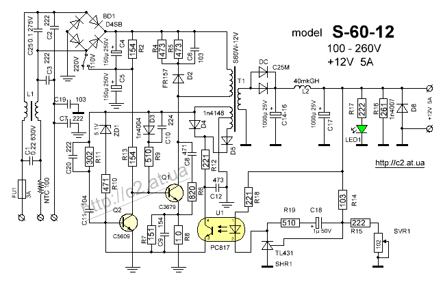 Sku 6724 схема китайского ac dc 24v